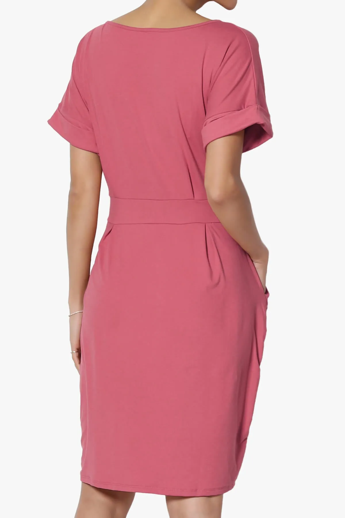Pennie Tie Waist DTY Jersey Dress
